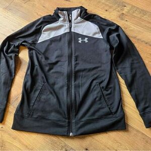 Under Armour Black and Gray Full-Zip Jacket